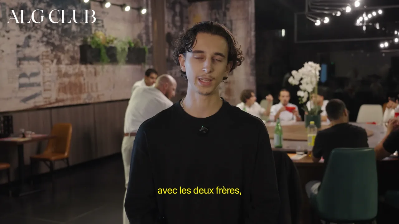 Eliott Marsiglia, membre d'ALG Club, pendant son interview vidéo