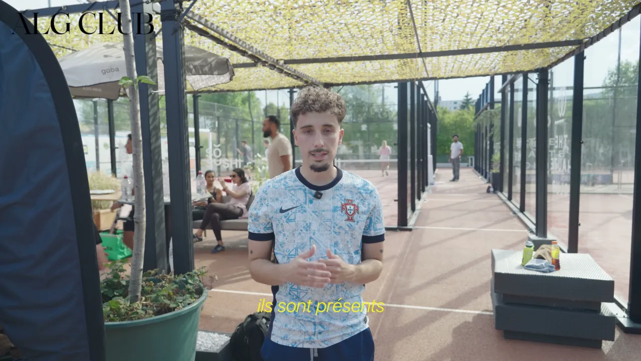 Mickael Duarte, membre d'ALG Club, pendant son interview vidéo