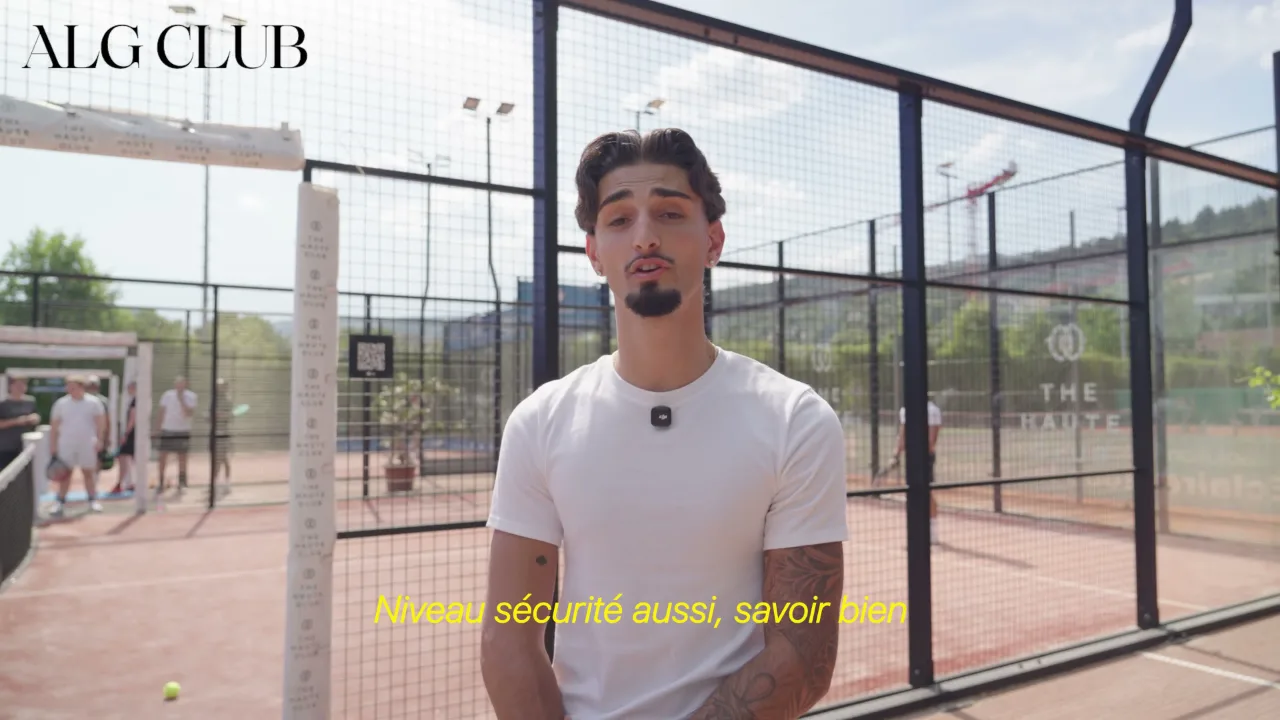 Samuele Peluso, membre d'ALG Club, pendant son interview vidéo