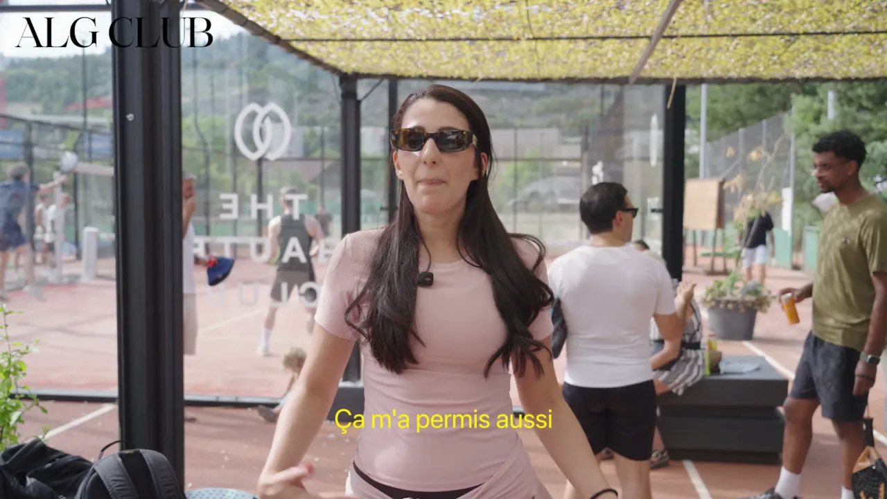 Sirine Aureal, membre d'ALG Club, pendant son interview vidéo